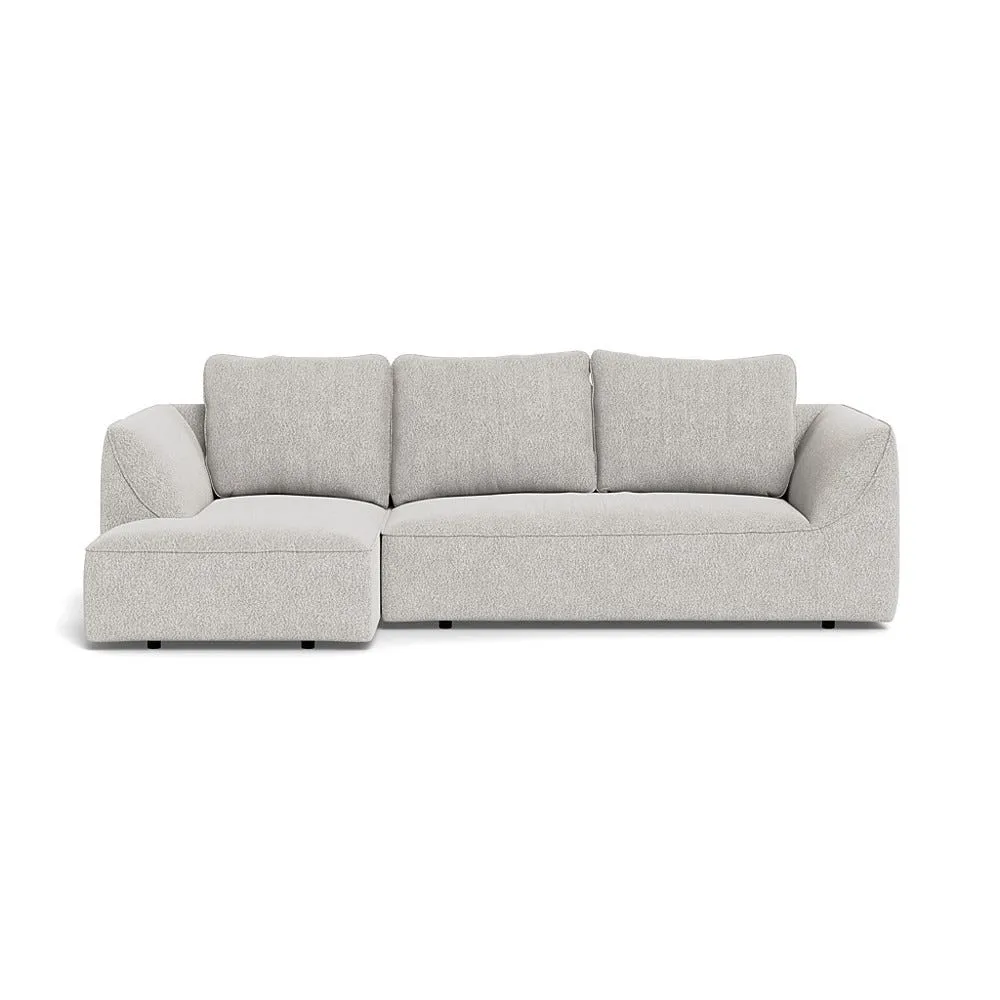 Heal's Morven Left Hand Facing Corner Chaise Sofa Chunky Boucle Ecru 1