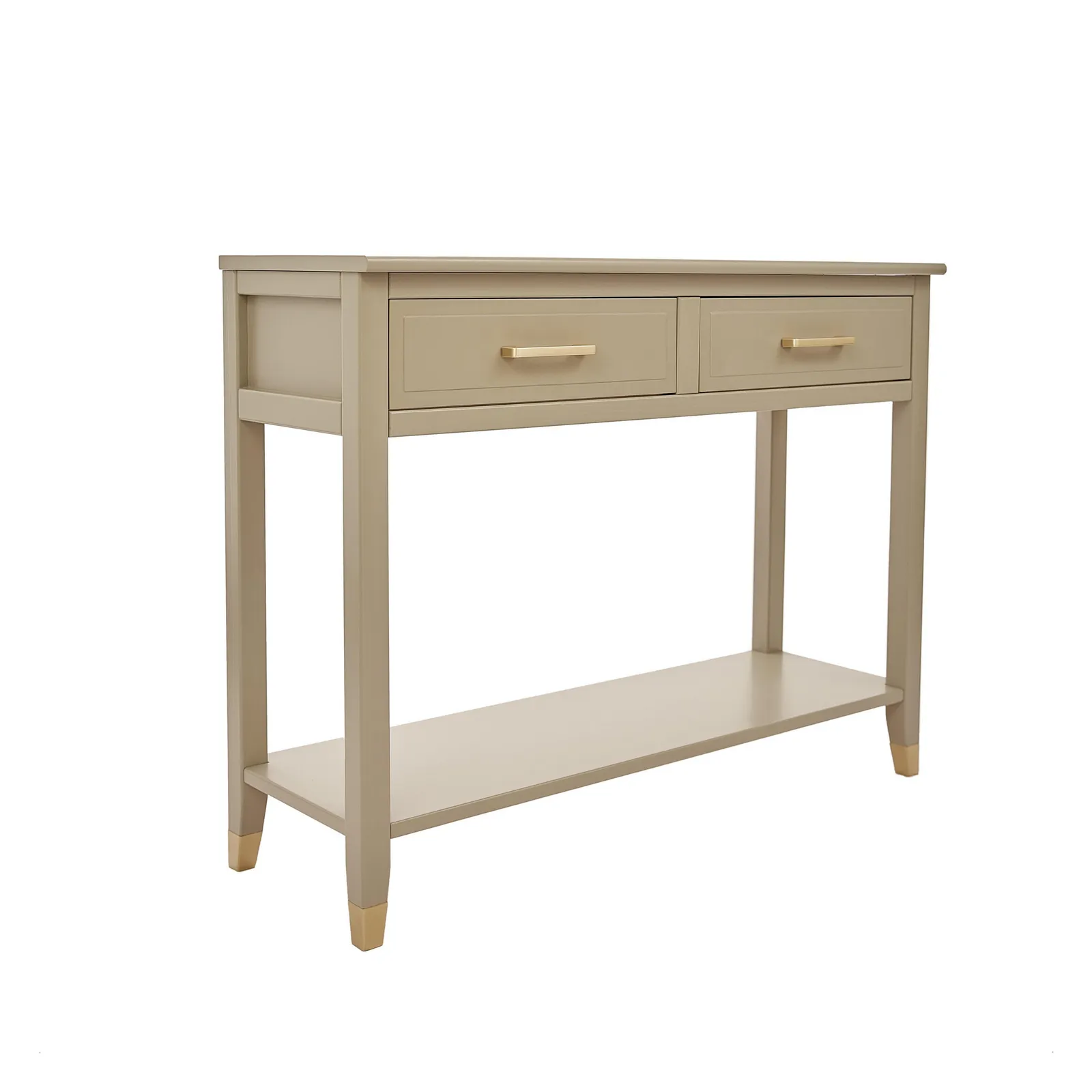 Cabinet Bits Palazzi 2 Drawer Console Table in Light Beige 3