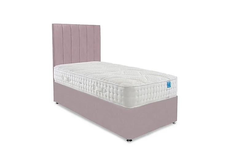Luxury Firm Divan Set - Small Single - Plush Lilac