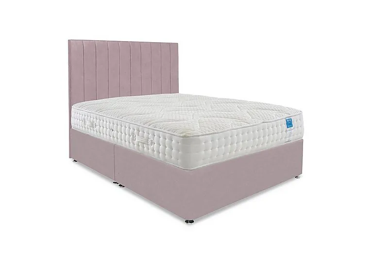Luxury Firm Divan Set - King Size - Plush Lilac