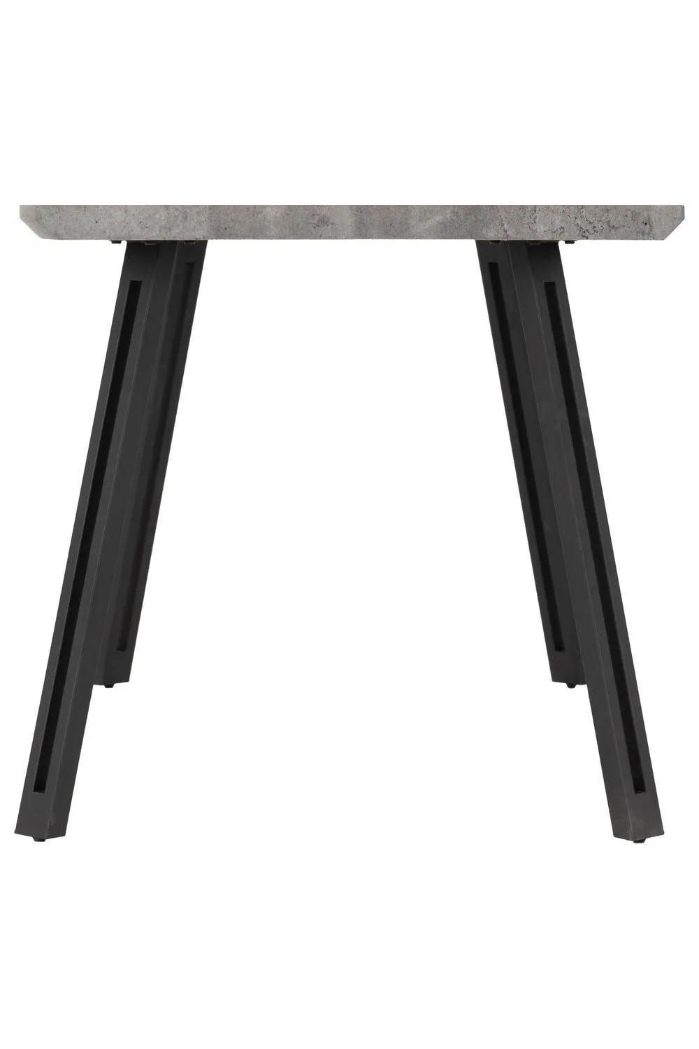 Seconique Quebec Wave Edge Dining Table in Charcoal 3