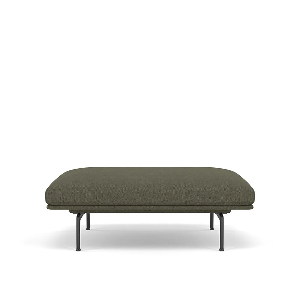 Muuto Outline Pouf Kvadrat Fiord Fabric Dark Green 961 1