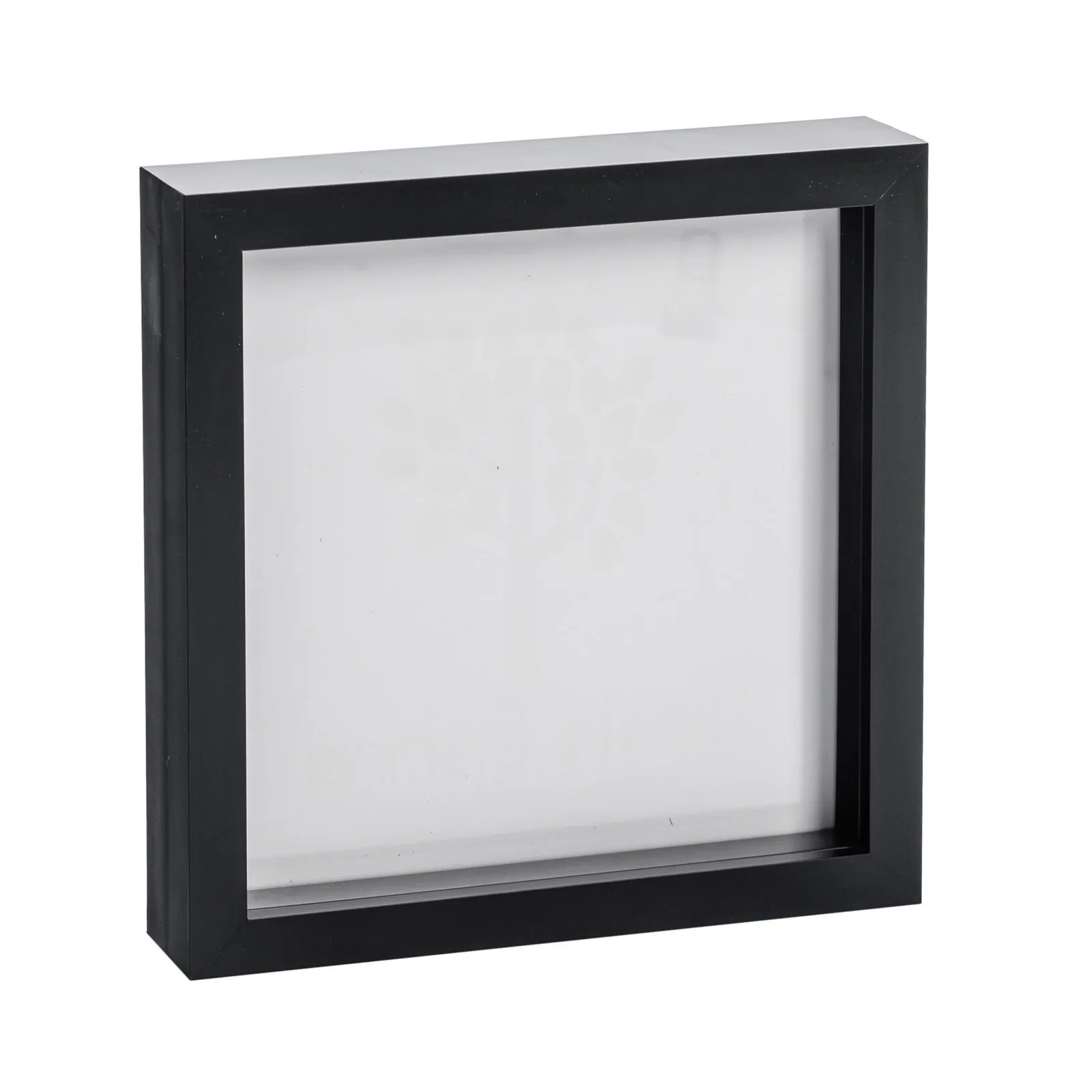 Nicola Spring 3D Box Photo Frame - 8 x 8" in Black