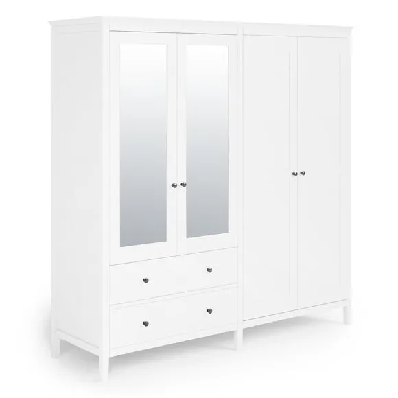 Lynton Mirrored 4 Door Wardrobe 2