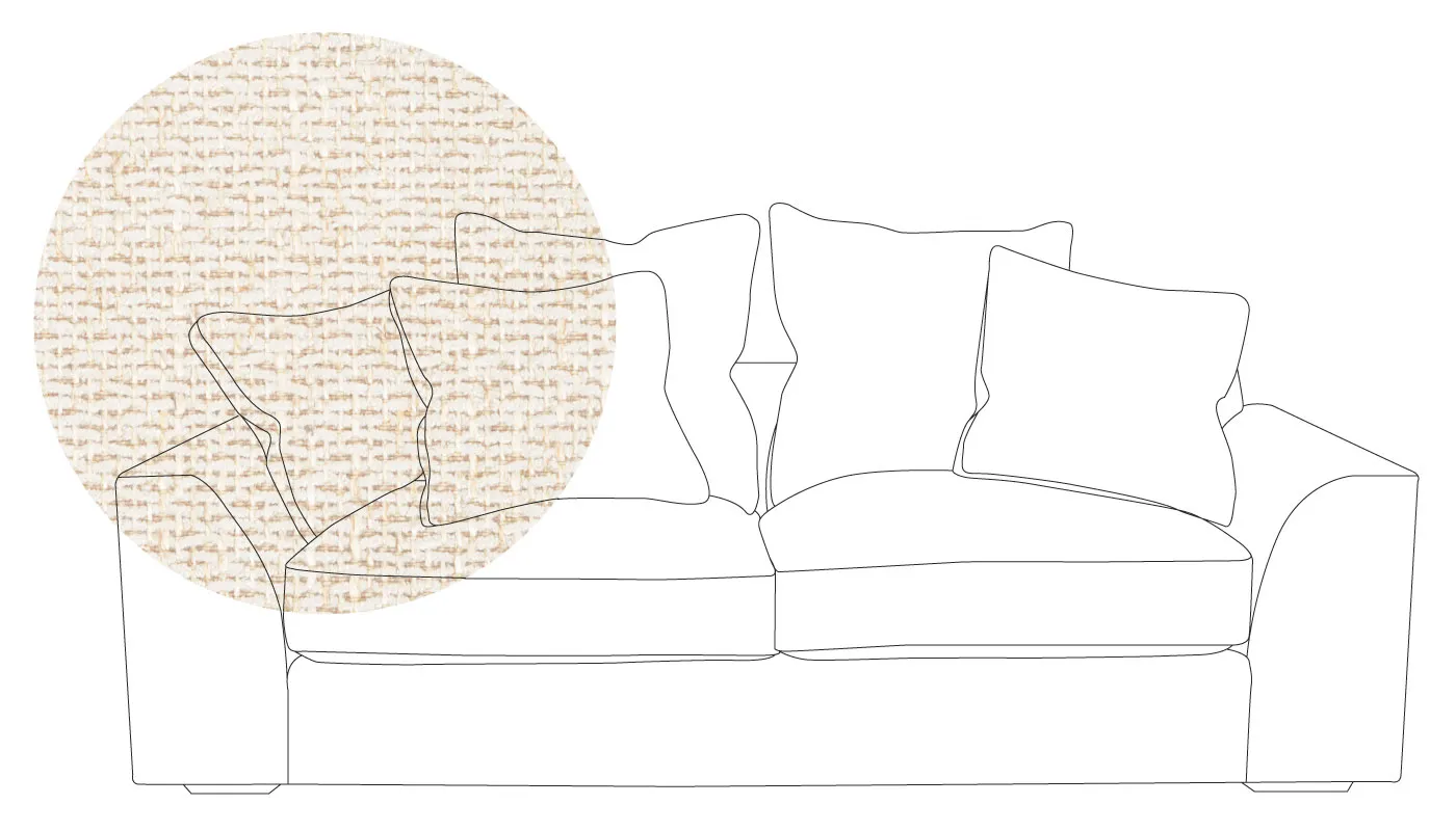Heal's Cumulus 4 Seater Sofa In Texture Limestone With