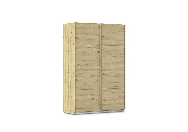 Freja 136cm 2 Door Sliding Oak Wardrobe