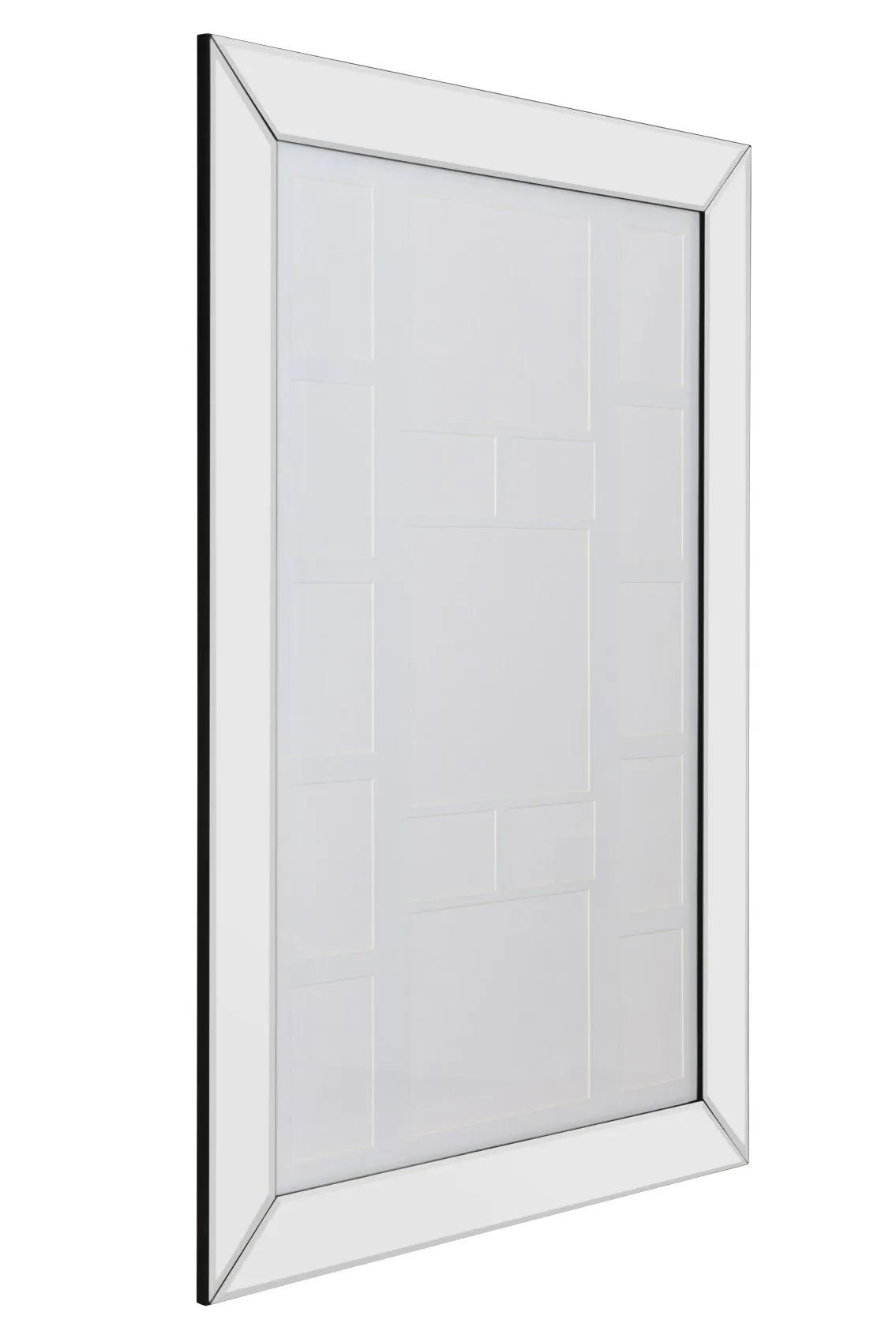 MirrorOutlet Vista All Glass Elegant Collage Picture Frame 107 x 76 CM in Silver 6