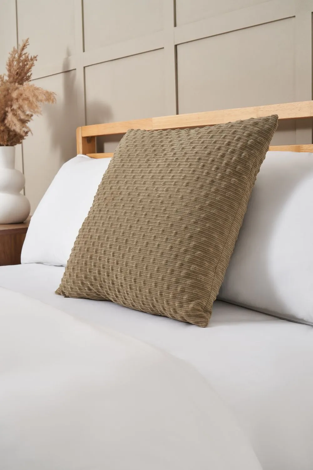 BHS Bobble Cushion in Green