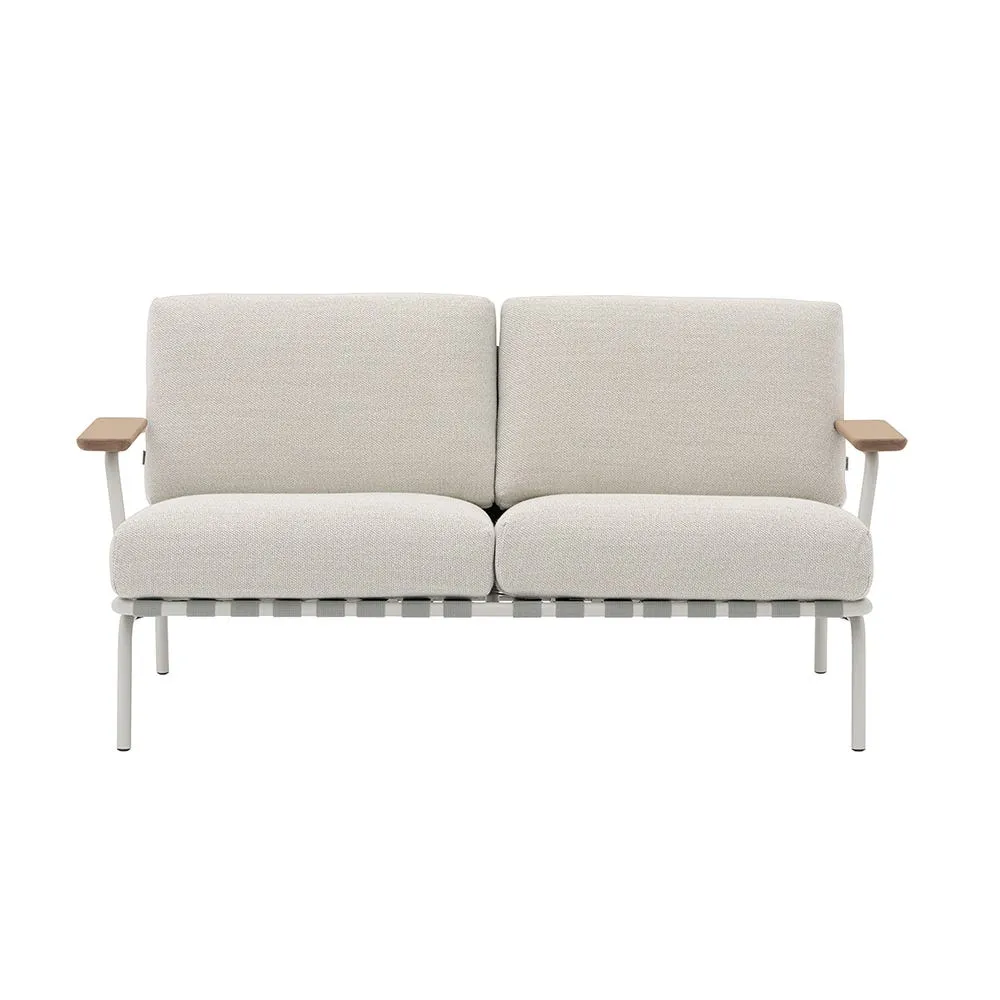 Muuto Settle Outdoor 2 Seater Sofa in Laze 1/Grey 2