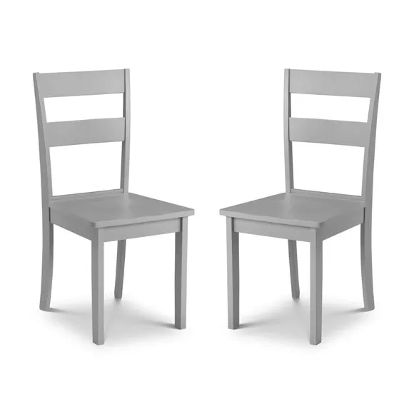 Kobe Set of 2 Dining Chairs, Grey 2