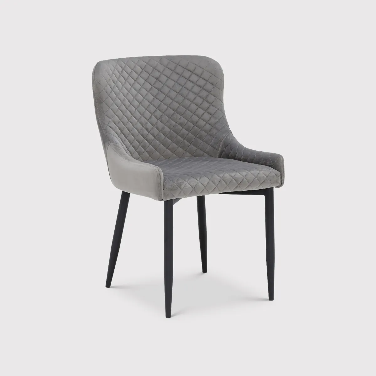 Rivington Dining Chair, Grey Velvet | Barker & Stonehouse 2