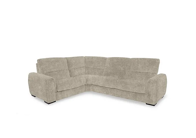 Flex Fabric Small Left Hand Facing Corner Sofa - Cream