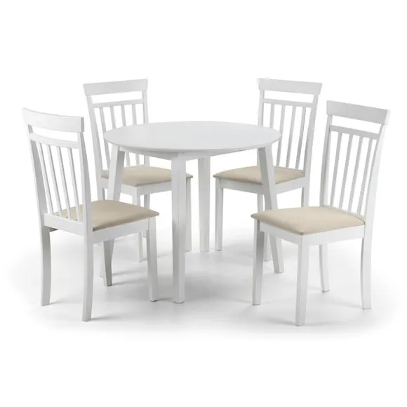 Coast 2-4 Seater Round Extendable Dining Table with 4 Chairs 2