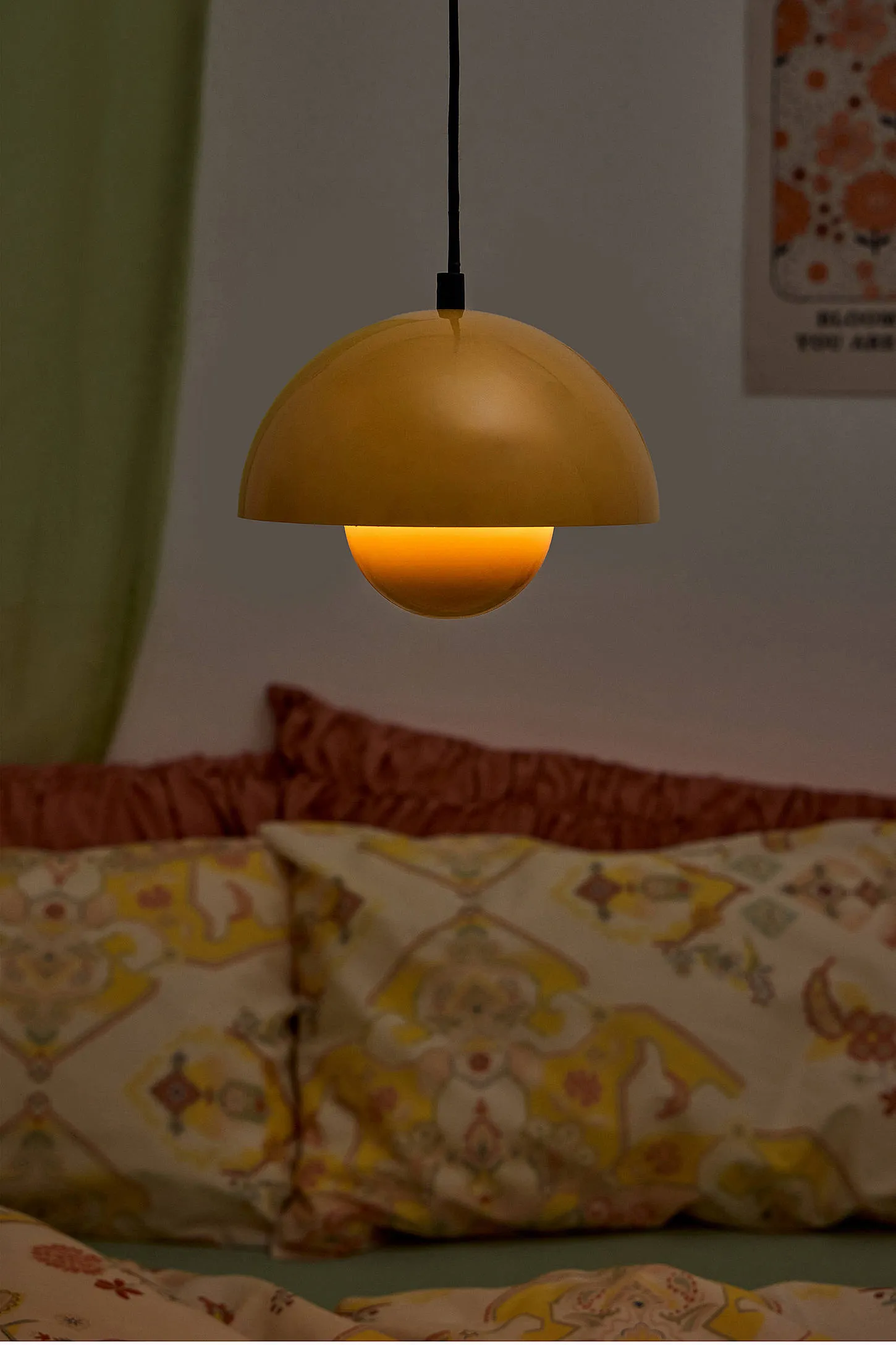 Erica Plug In Pendant Lamp - Yellow 2