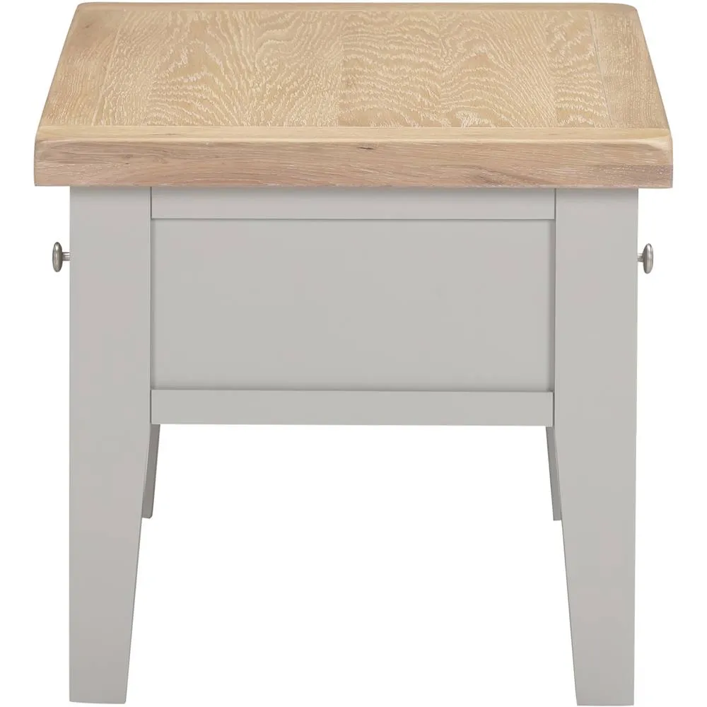 Seconique Windsor 2 Drawer Coffee Table (Fully Assembled) in Light Grey 5