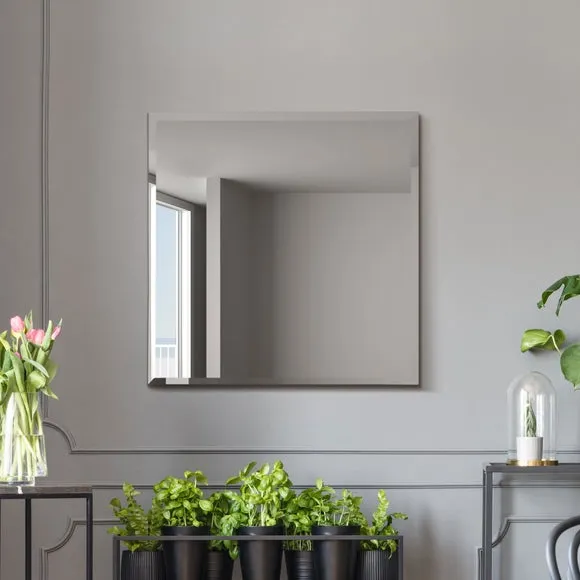 Moderni Bevelled Square Wall Mirror