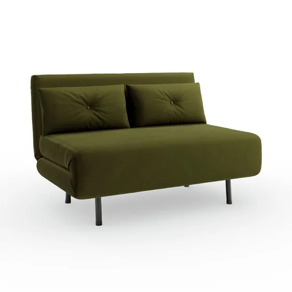 Phoebe Velvet Small Double 2 Seater Sofa Bed 6