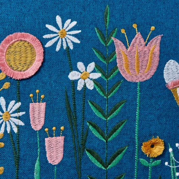 Scandi Floral Modern Cushion Cover 2