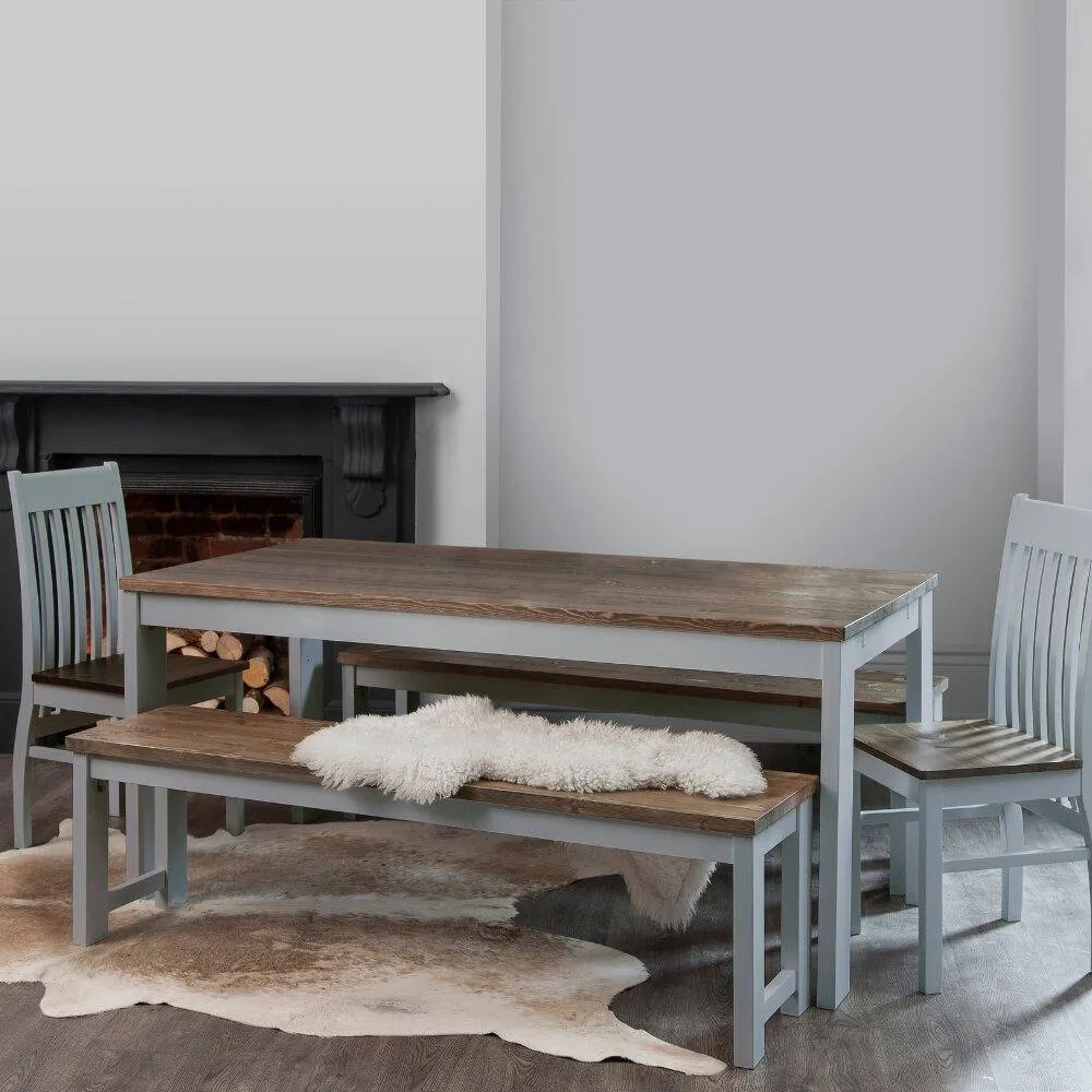 Nöa and Nani Hever Dining Table in Grey and Dark Pine 2