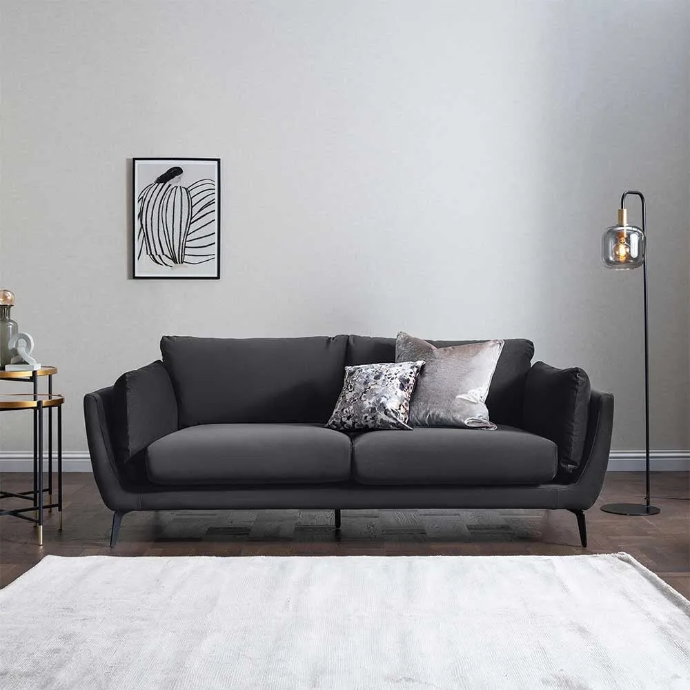 Boone 3 Seater Sofa, Grey Fabric | Barker & Stonehouse 2