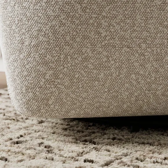 Wren Two Tone Boucle Swivel Chair 4