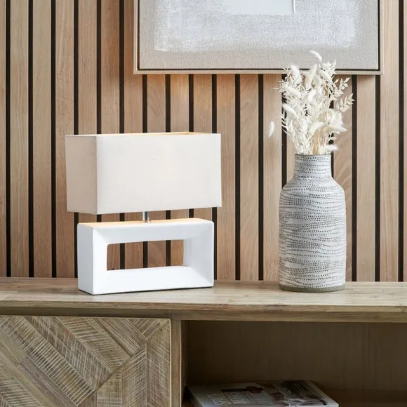 Pacific Lifestyle Block Rectangular Table Lamp