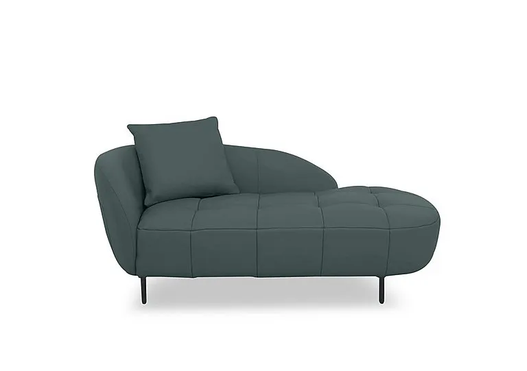 Bridgerton Leather Chaise - BV Lake Green