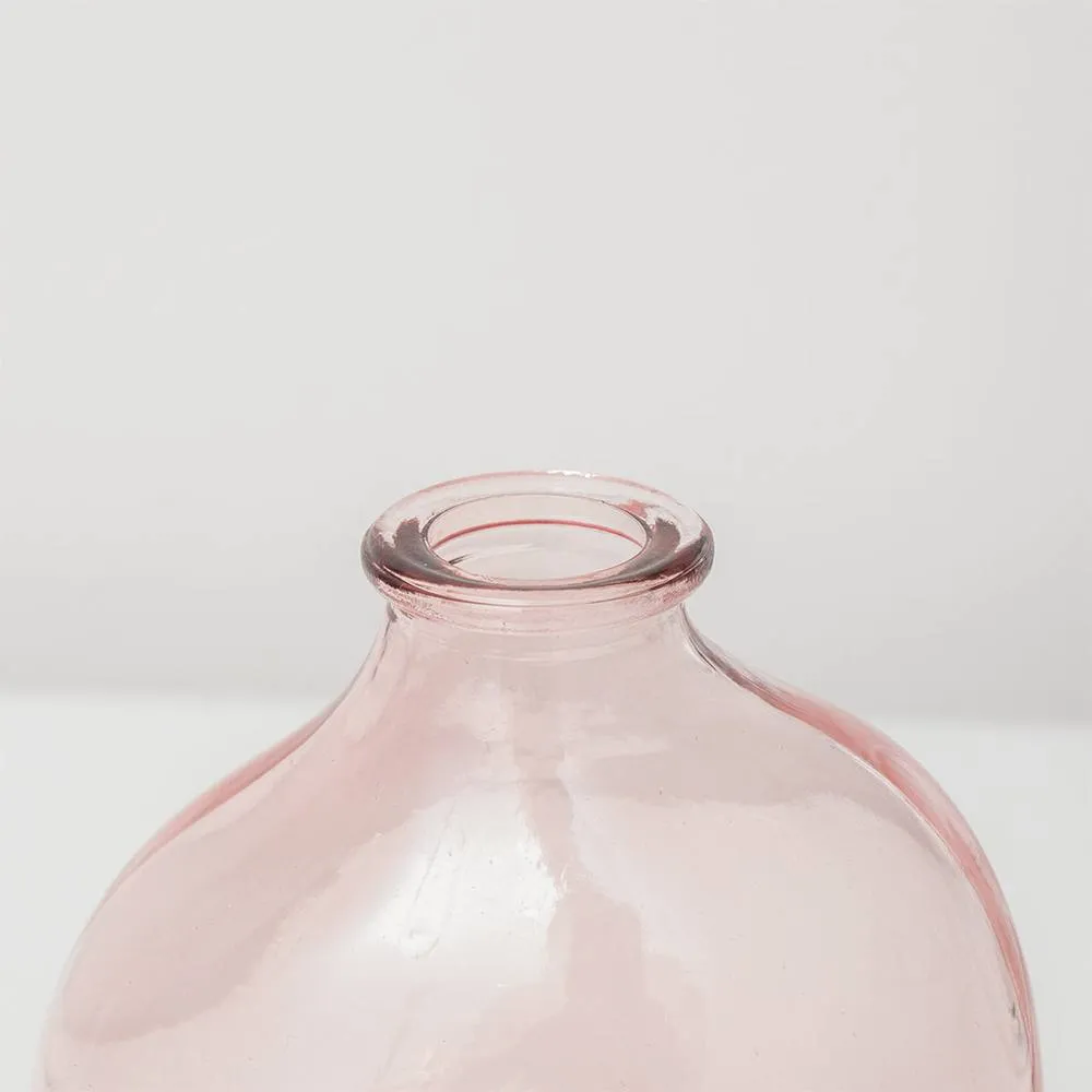 Melody Maison Set Of 3 Green & Pink Glass Vases 6