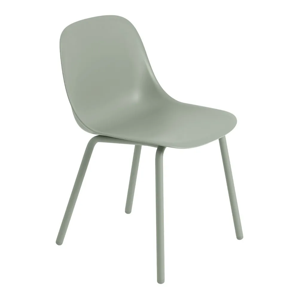 Muuto Fiber Outdoor Side Chair in Dusty Green 1
