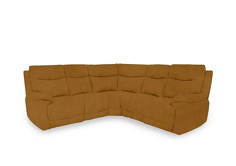 Sloane Fabric Large Power Recliner Corner Sofa - Opulence Saffron