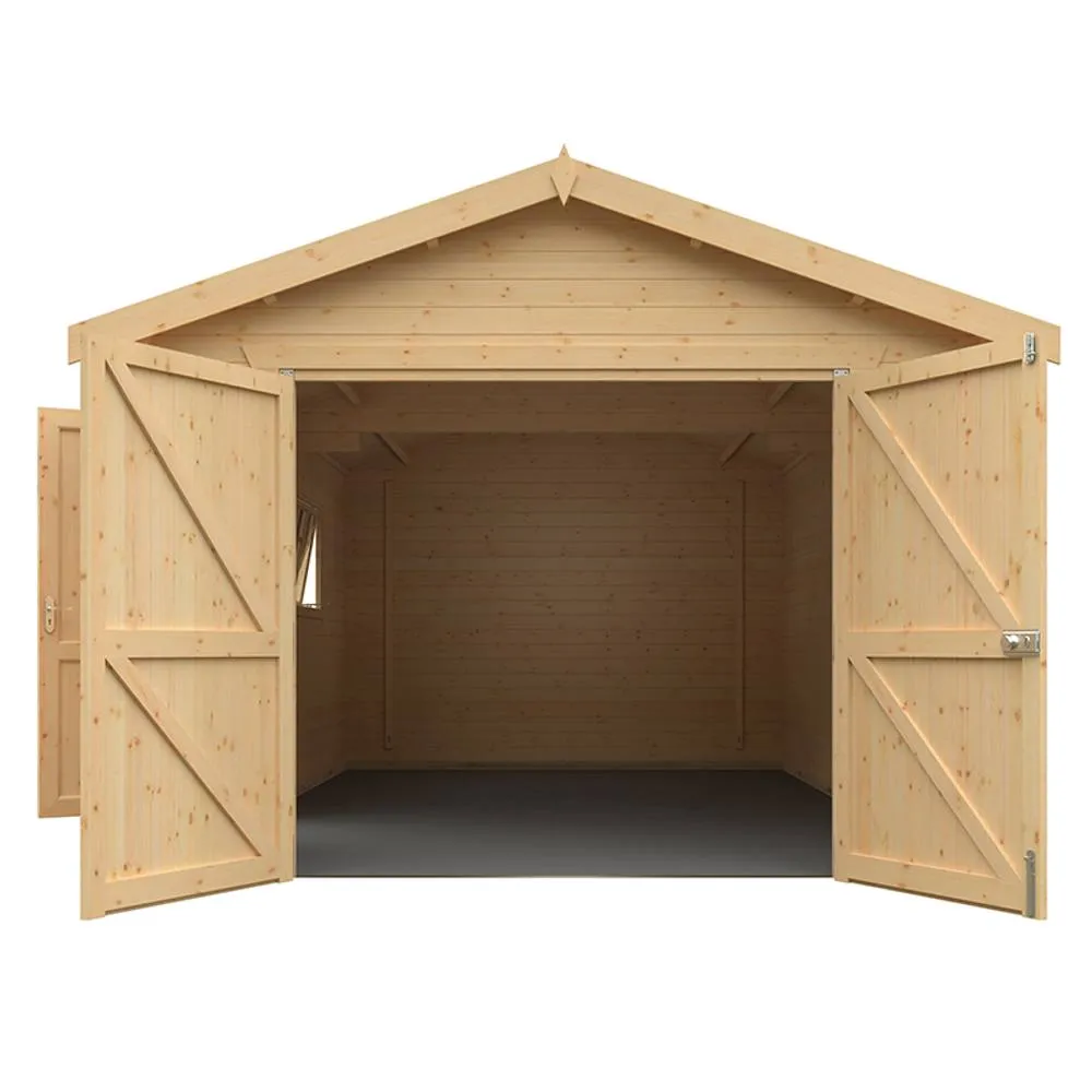 Buttercup Farm 20x12 The Warwick 44mm Cabin - L595 x W355 x H282.9 cm in Natural 5