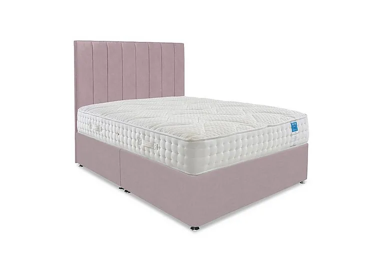 Luxury Firm Divan Set - Small Double - Plush Lilac