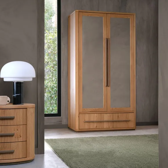 Bentley Designs Vega Knotty Oak Double Wardrobe