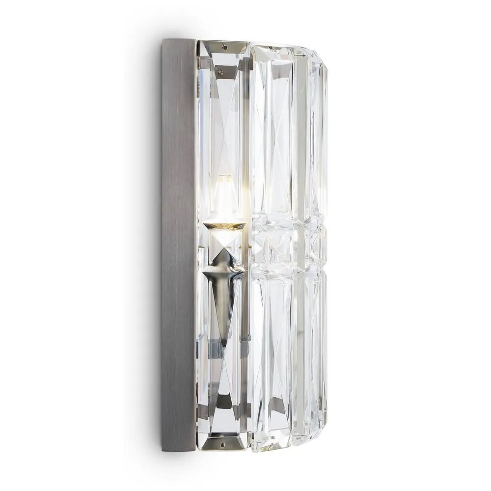 Netlighting Maytoni Facet Classic Wall Lamp Chrome E14 in Grey 5