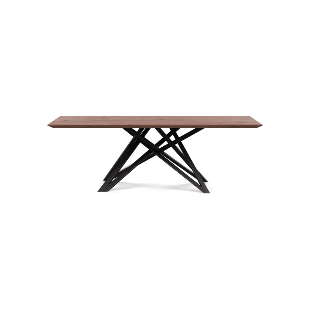 Heal's Vienna Dining Table 220x100cm Oiled Walnut Chamfered Edge Filled 1