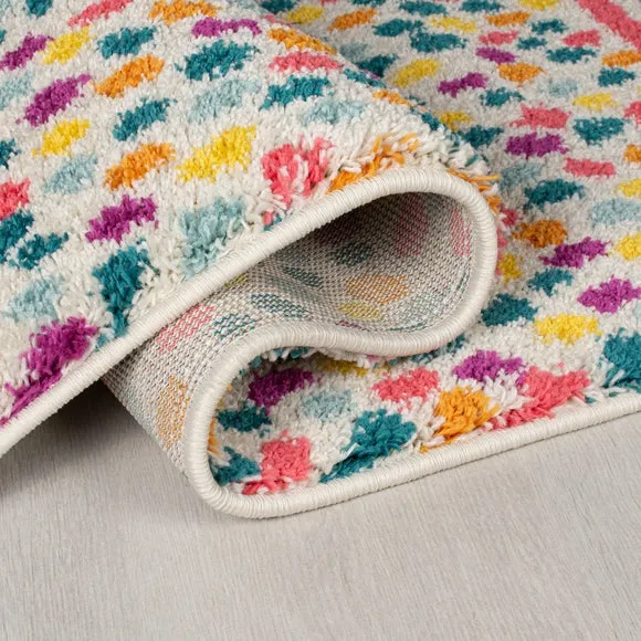 Rainbow Spot Berber Rug 5