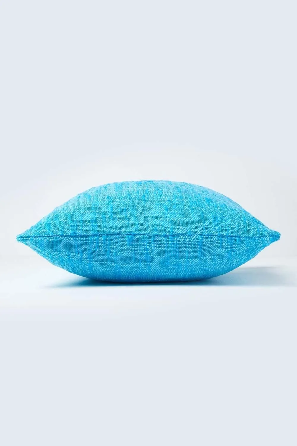 Homescapes Nirvana Cotton Cushion Cover in Teal 2