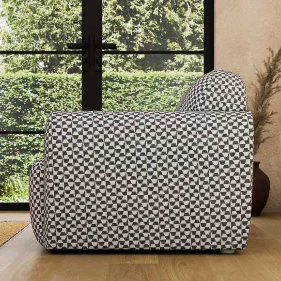 Marlo Geo Checkerboard Snuggle Chair 3