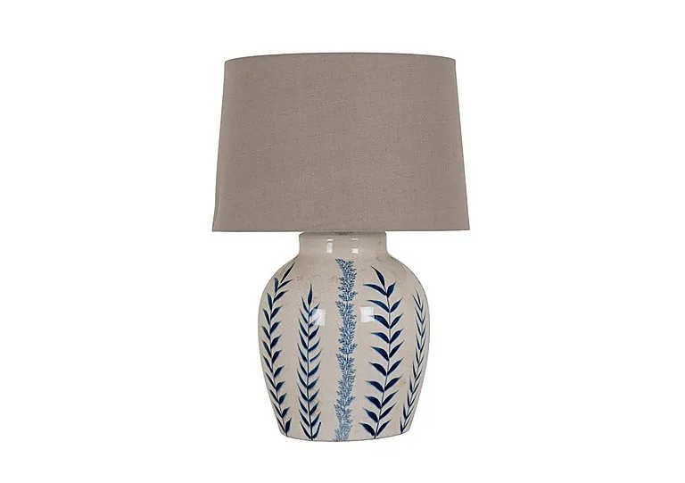 Blue Flora Table Lamp