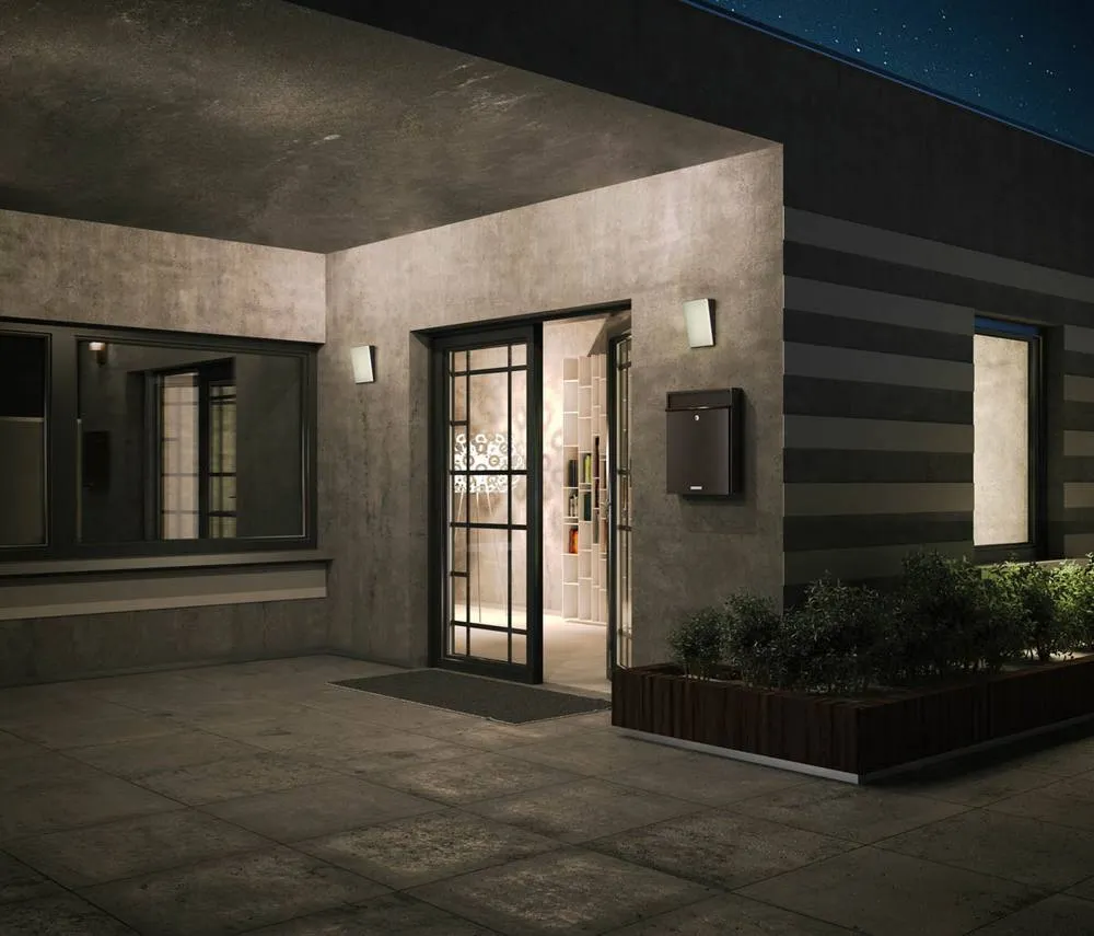 Netlighting Fama Outdoor Flush Wall Lamp Black 4000K Neutral White IP65 2