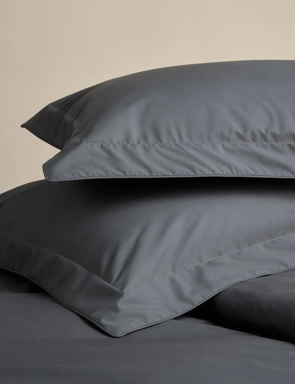 M&S 2 Pack Egyptian Cotton Oxford Pillowcases Charcoal
