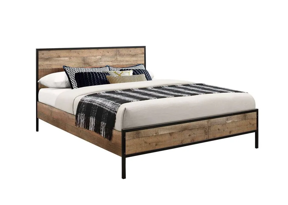 Birlea Industrial style Bed Frame Urban King Double or Small Double in Brown 5