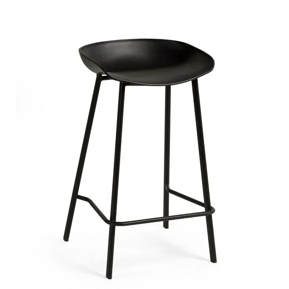 Renzo Set Of 2 Bar Stools, Metal 4