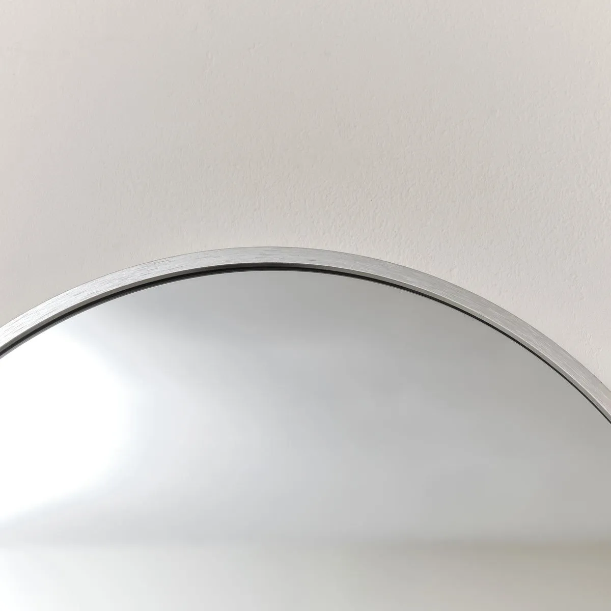 Melody Maison Silver Oval Framed Wall Mirror 140cm X 40cm 4