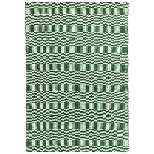 Twine Cotton and Wool Rug  Green