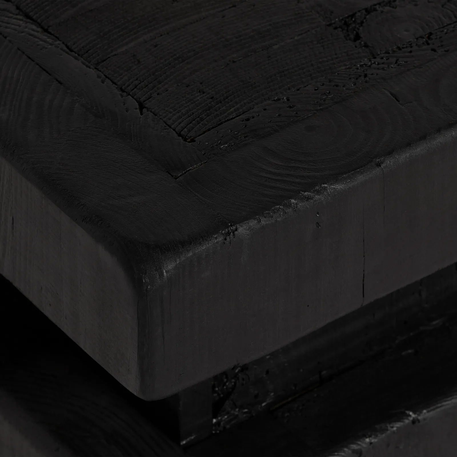 Wicken Stool 35X35X40Cm, Black Wood | Barker & Stonehouse 3