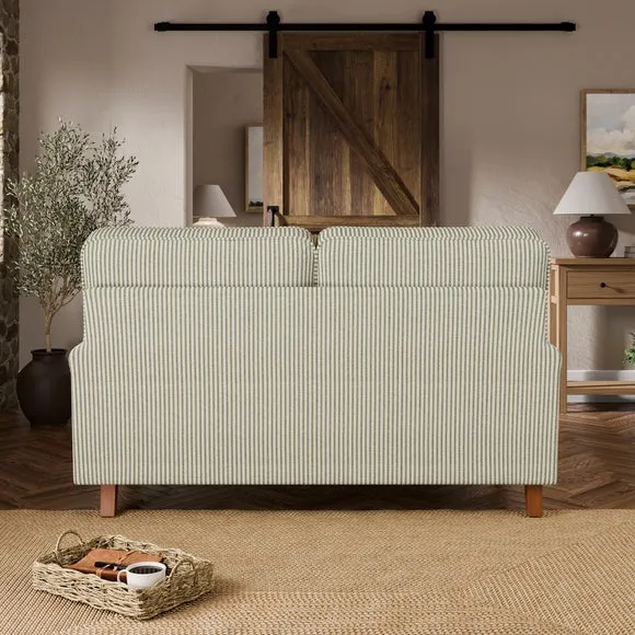 Beatrice II Herringbone Stripe 2 Seater Sofa 2