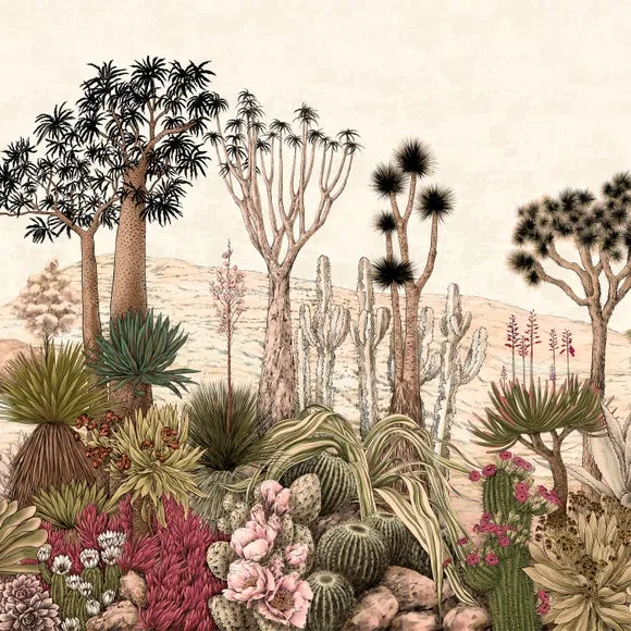 Desert Garden Wall Mural 2