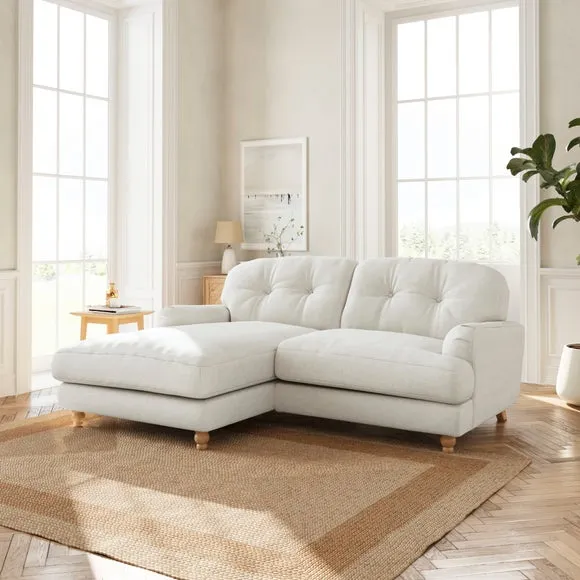 Martha Corner Chaise Chenille Soft Texture Sofa