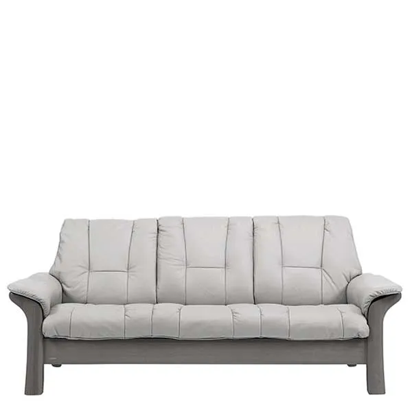 Stressless Windsor Low Back 3 Seater Choice of Leather - Barker & Stonehouse